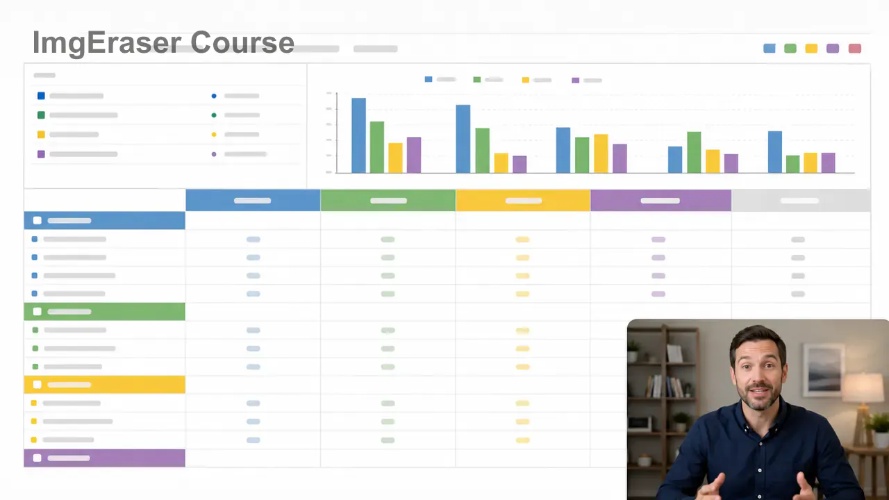 Кадр записи курса с отметкой ImgEraser Course в левом верхнем углу